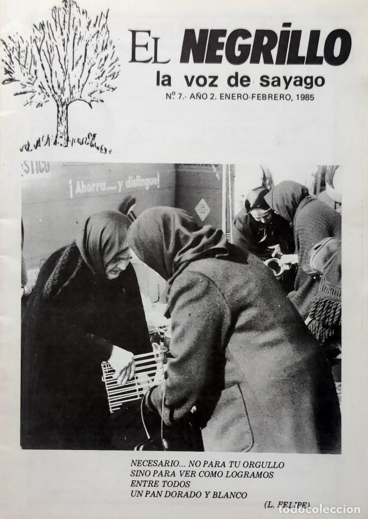 Libros de segunda mano: EL NEGRILLO, LA VOZ DE SAYAGO, N.&ordm; 7, A&Ntilde;O 2 (ENERO-FEBRERO, 1985). BERMILLO DE SAYAGO (ZAMORA).