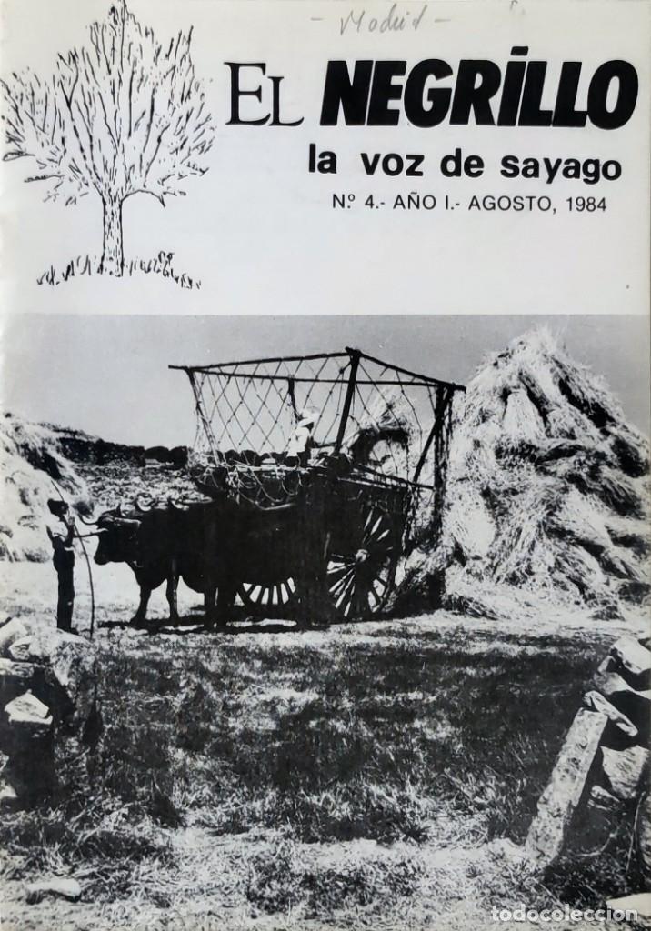 Libros de segunda mano: EL NEGRILLO, LA VOZ DE SAYAGO, N.&ordm; 4, A&Ntilde;O I (AGOSTO, 1984). BERMILLO DE SAYAGO (ZAMORA).