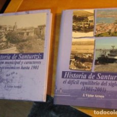 Libros de segunda mano: HISTORIA DE SANTURTZI HASTA 1901 Y 1901- 2001 SIGLO XX VÍCTOR ARROYO 2 TOMOS BUEN ESTADO. Lote 363858255