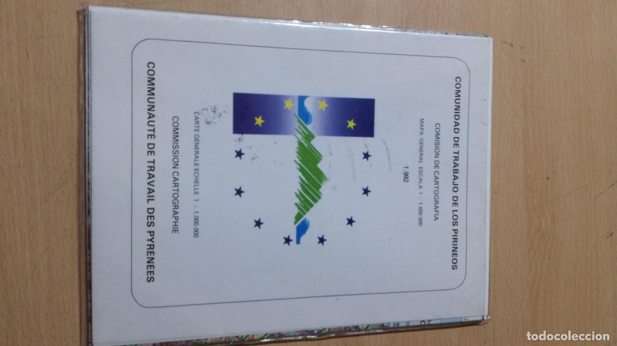 Libri di seconda mano: COMUNIDAD DE TRABAJO DE LOS PIRINEOS / 1992 MAPA GENERA ESCALA 1: 1000.000 / AM11
