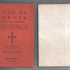 Libros de segunda mano: PICOS DE EUROPA MACIZO OCCIDENTAL - EXCURSIONISTAS - LIBRO AÑO 1963 Y MAPA TOPOGRAFICO. Lote 219809547