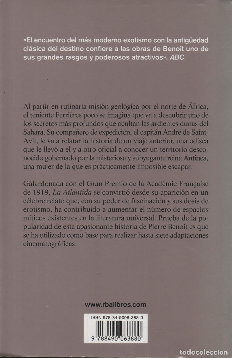 Libros de segunda mano: La Atl&aacute;ntida. Pierre Benoit. RBA. 2012. - Foto 2