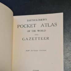 Libros de segunda mano: POCKET ATLAS OF THE WORLD AND GAZETTEER