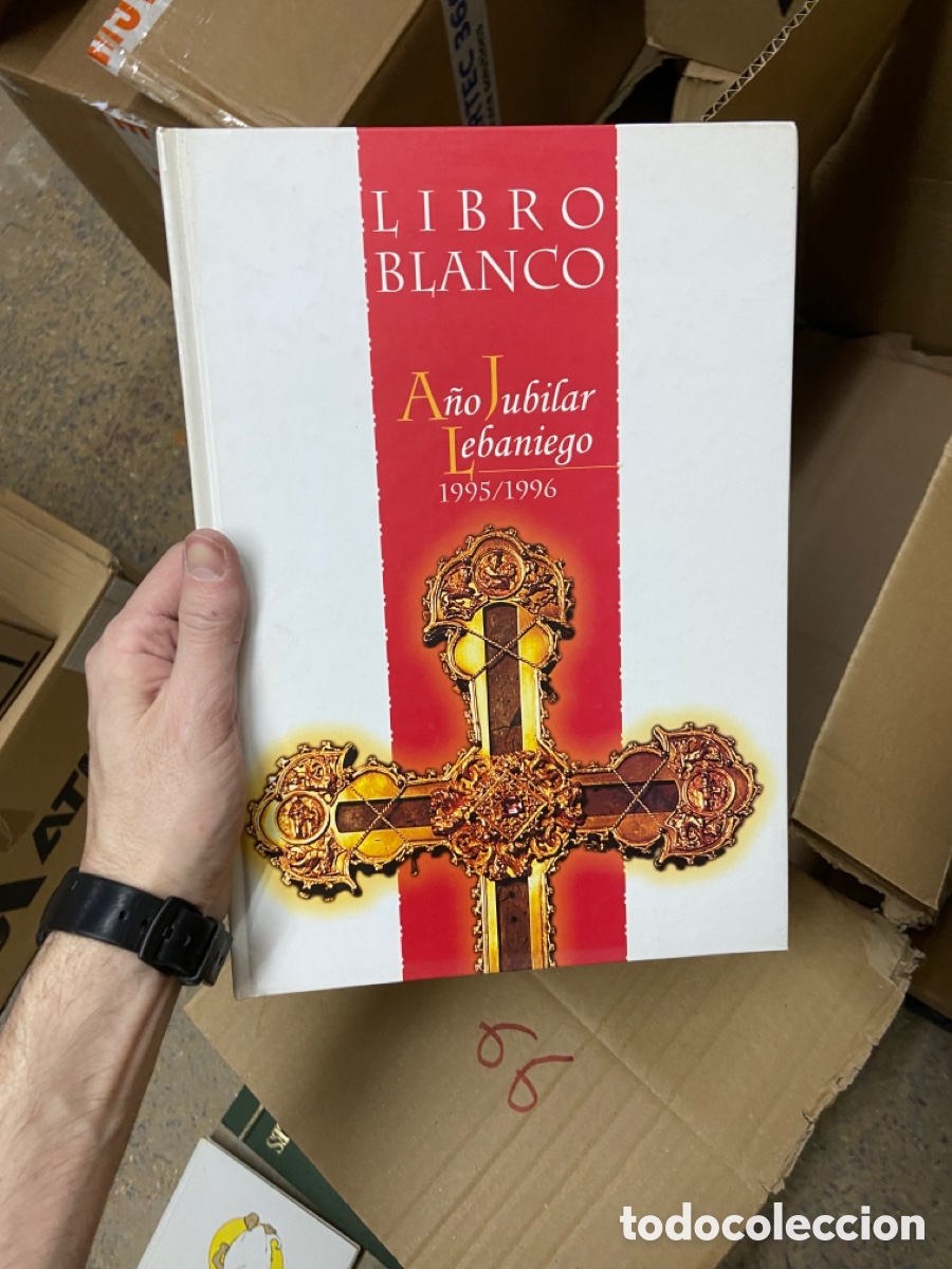 Libros de segunda mano: Caja66 Libro Blanco. A&ntilde;o jubilar lebaniego 1995-1996 (Gob.Cantabria, 1996). tapa dura