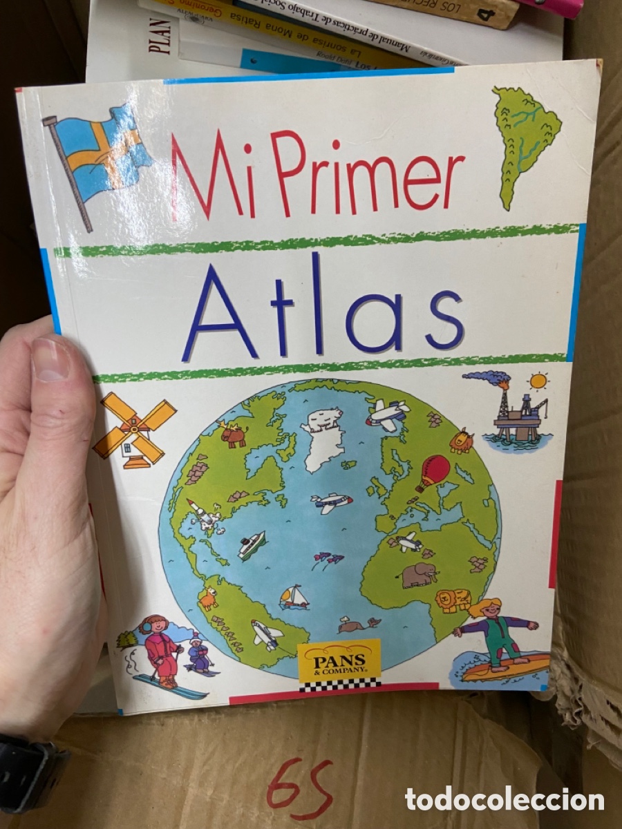 Libros de segunda mano: Caja65 mi primer atlas