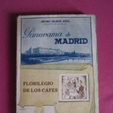 Libros de segunda mano: PANORAMA DE MADRID FLORILEGIO DE LOS CAFES VELASCO ZAZO 1943 P1. Lote 390381549