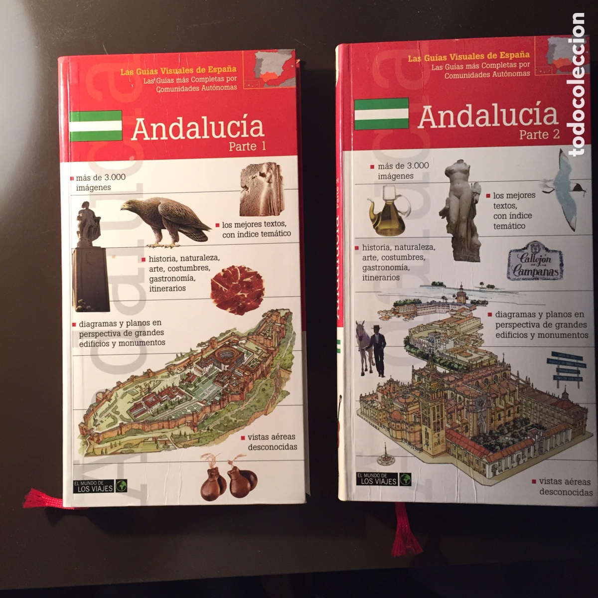 Libros de segunda mano: ANDALUCIA GU&Iacute;AS VISUALES DE ESPA&Ntilde;A 2 TOMOS BUEN ESTADO