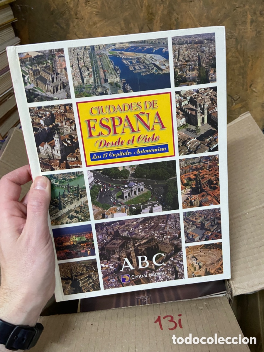 Libros de segunda mano: 13i CIUDADES DE ESPA&Ntilde;A Desde el Cielo Las 17 Capitales Auton&oacute;micas