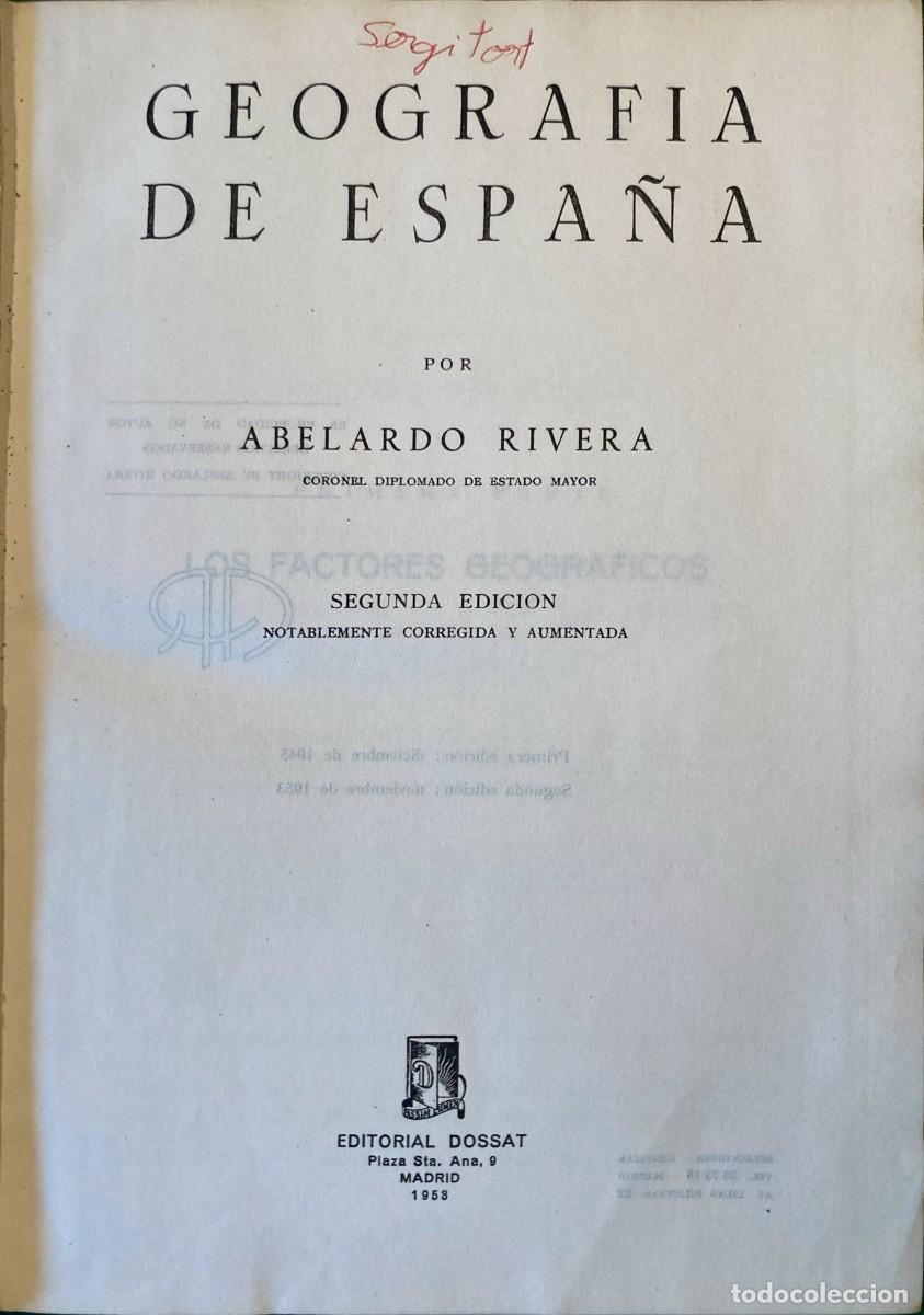 Libros de segunda mano: Geograf&iacute;a de Espa&ntilde;a - Foto 2