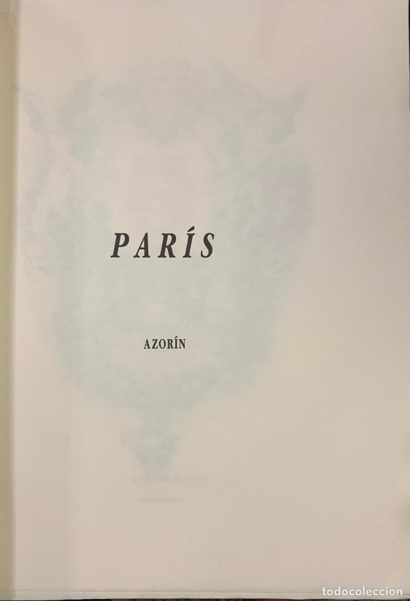 Libros de segunda mano: Paris. Azorin - Foto 2