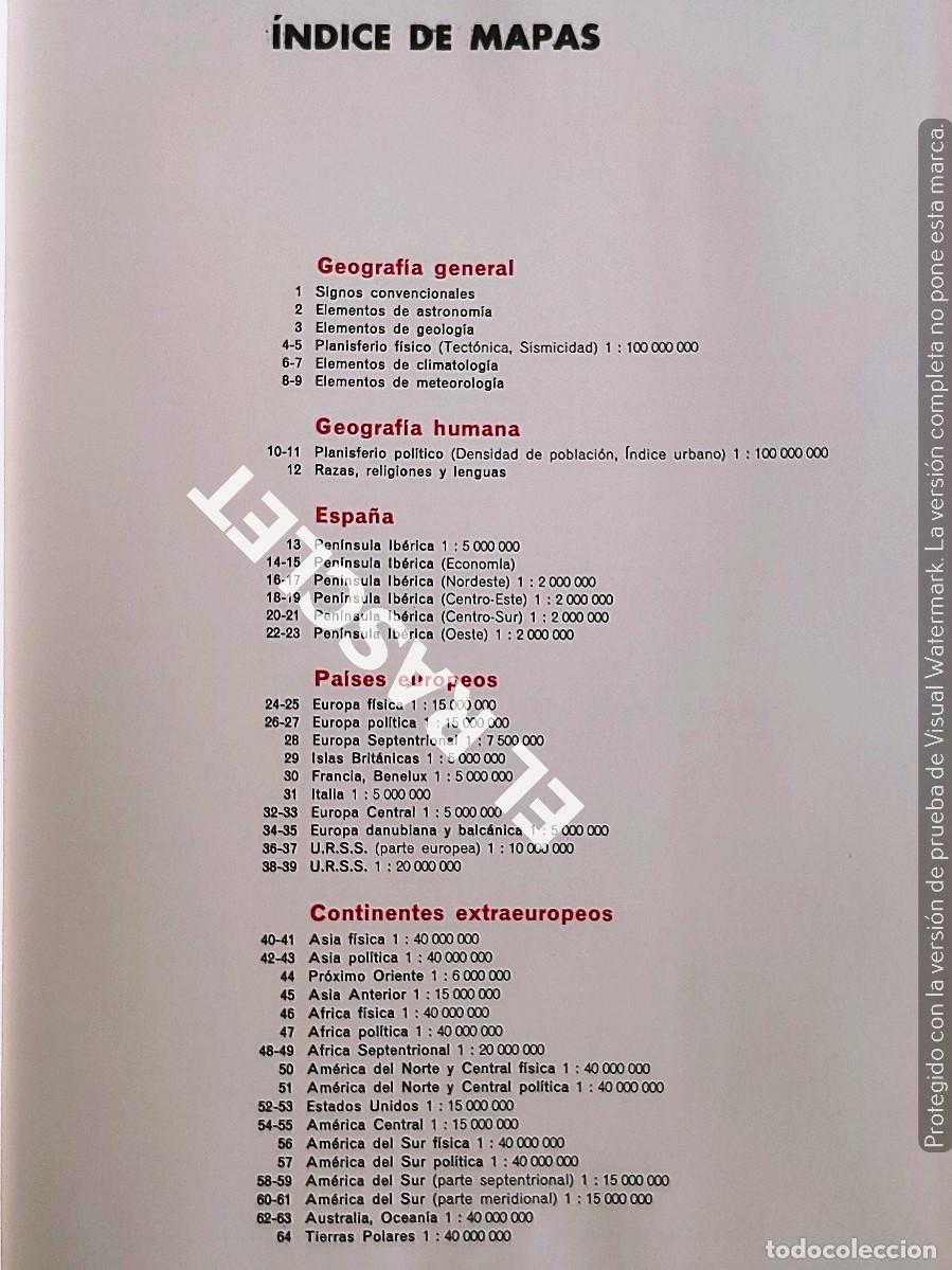 Libros de segunda mano: ATLAS B&Aacute;SICO UNIVERSAL -- EDITORIAL TEIDE - Foto 4