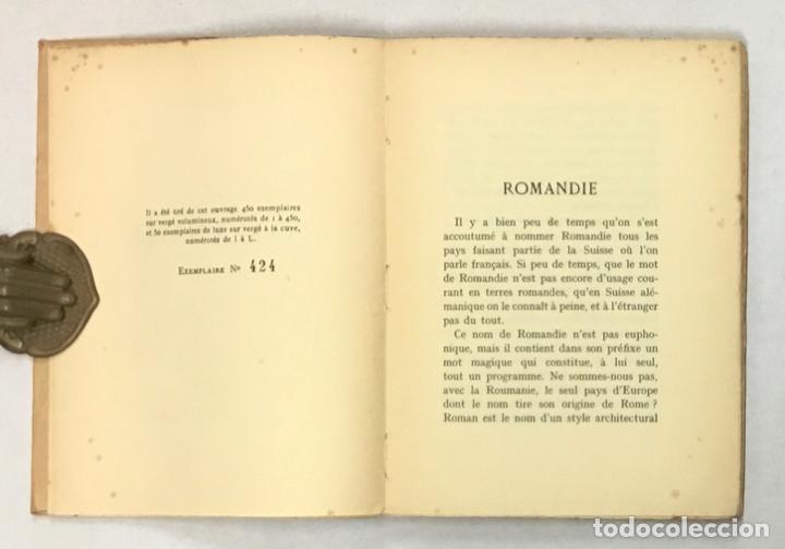 Libros de segunda mano: ROMANDIE. - CINGRIA, Alexandre. - Foto 3
