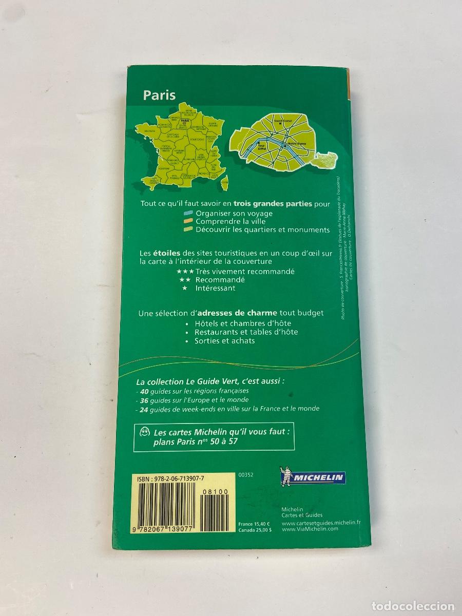 Libros de segunda mano: MICHELIN PARIS - LE GUIDE VERT - Foto 5