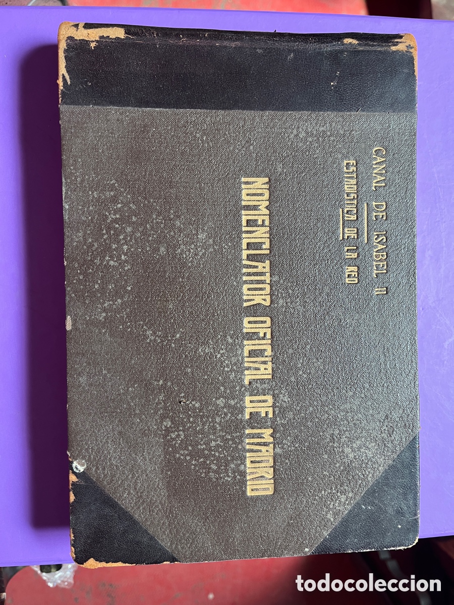 Libros de segunda mano: NOMENCLATOR OFICIAL DE MADRID. Canal de Isabel II. 1947.