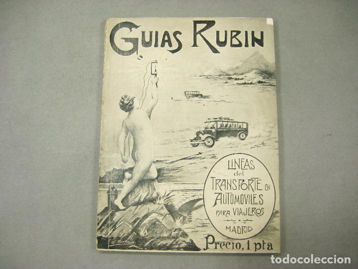 Libros de segunda mano: GUIAS RUBIN. LINEAS DE TRANSPORTE EN AUTOM&Oacute;VILES PARA VIAJEROS. A&Ntilde;OS 30. REP&Uacute;BLICA