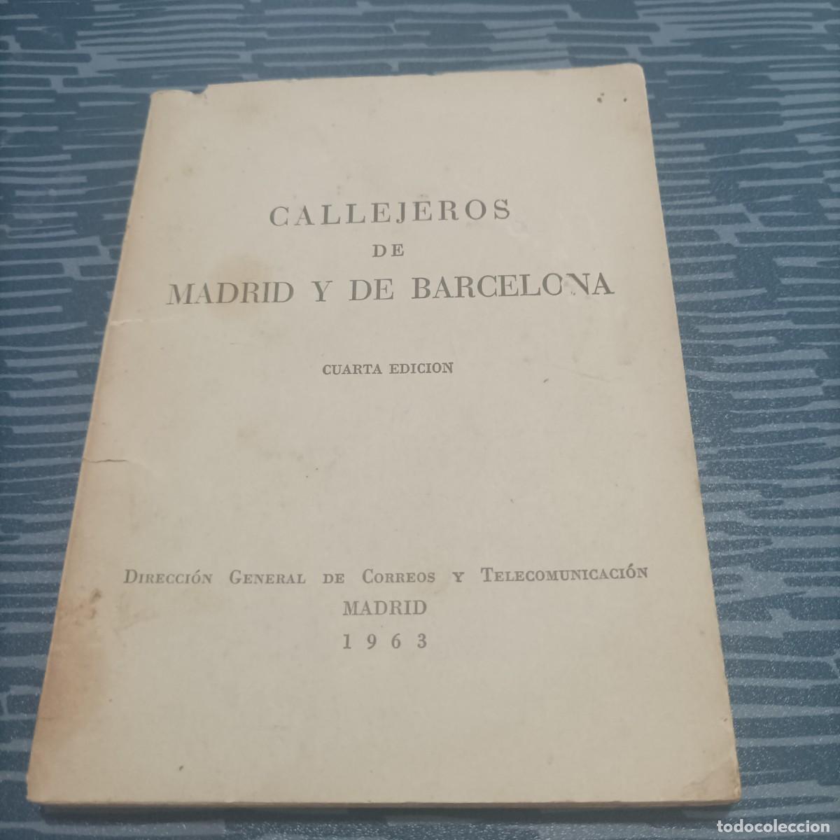 Gebrauchte B&uuml;cher: CALLEJEROS DE MADRID Y DE BARCELONA,1963,141 P&Aacute;G.