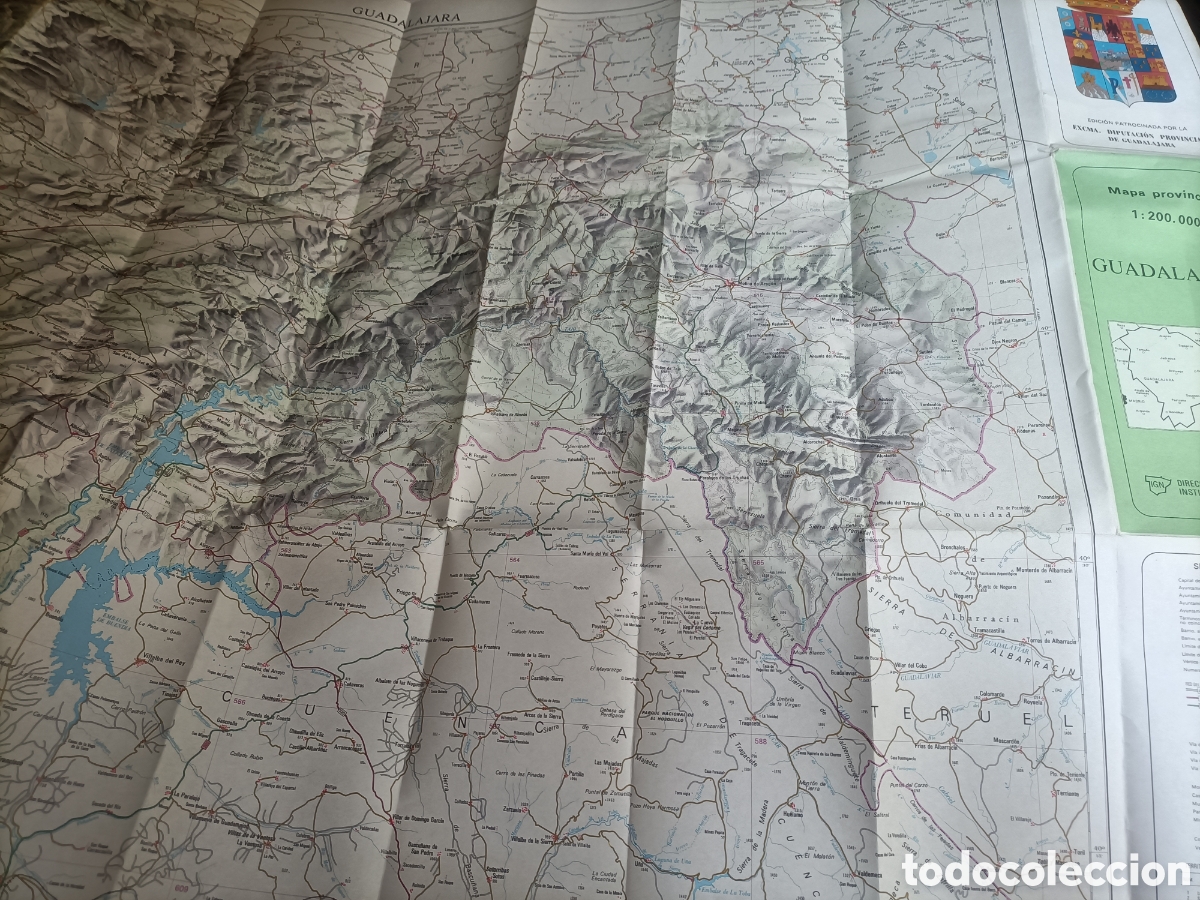 Libros de segunda mano: Guadalajara. Mapa provincial. - Foto 1