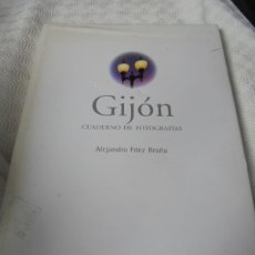 Libros de segunda mano: GIJON. CUADERNO DE FOTOGRAFIAS. ALEJANDRO FDEZ BRAÑA. 1999. GRAN FORMATO. FOTOGRAFIAS EN COLOR. TAPA