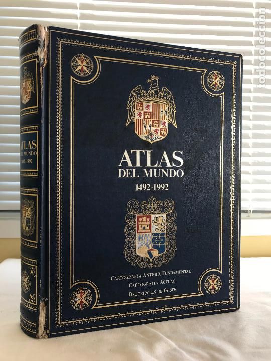Libros de segunda mano: Atlas del mundo 1492-1992. Cartograf&iacute;a antigua fundamental Cartograf&iacute;a actual. Descripci&oacute;n de pa&iacute;ses