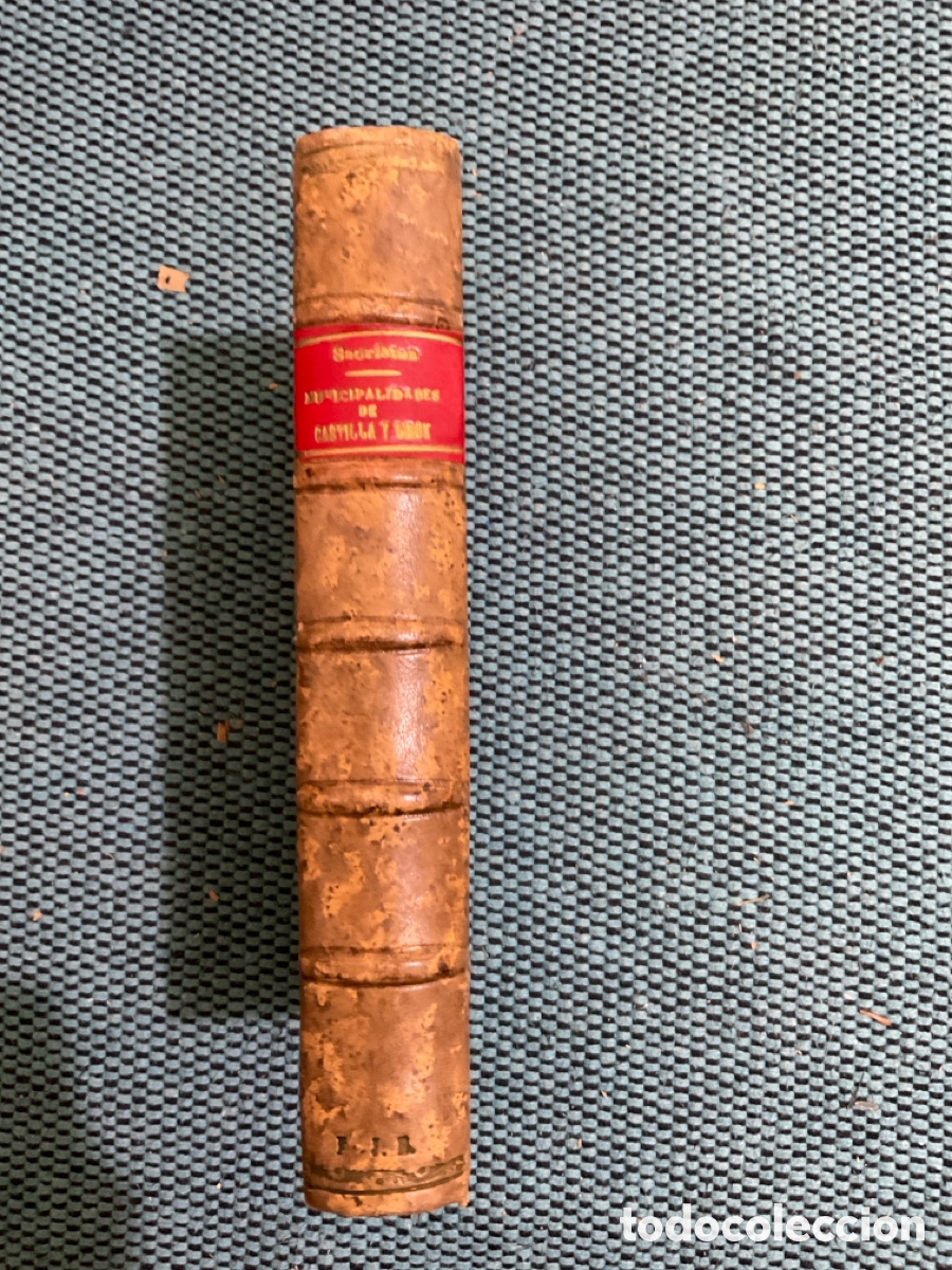 Libri di seconda mano: MUNICIPALIDADES DE CASTILLA Y LEON. Estudio hist&oacute;rico-cr&iacute;tico - 1877