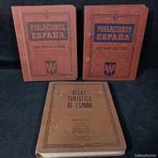 Libros de segunda mano: ATLAS TURISTICO DE ESPAÑA + POBLACIONES DE ESPAÑA - LABORATORIOS WASSERMANN / 16