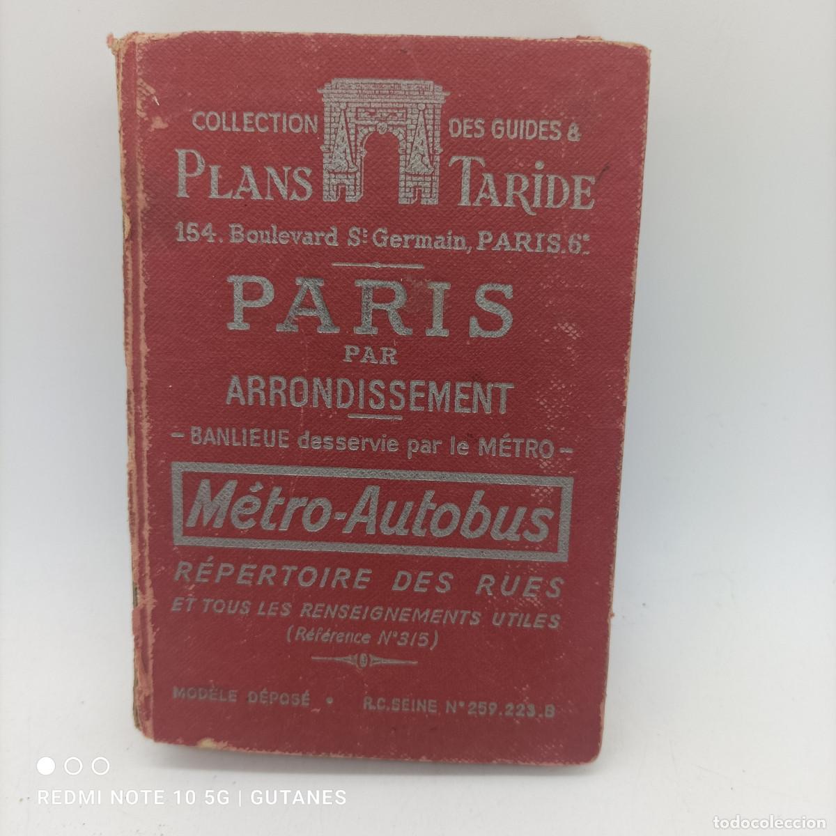 Libros de segunda mano: PLANS TARIDE PARIS-GUIA DE PARIS