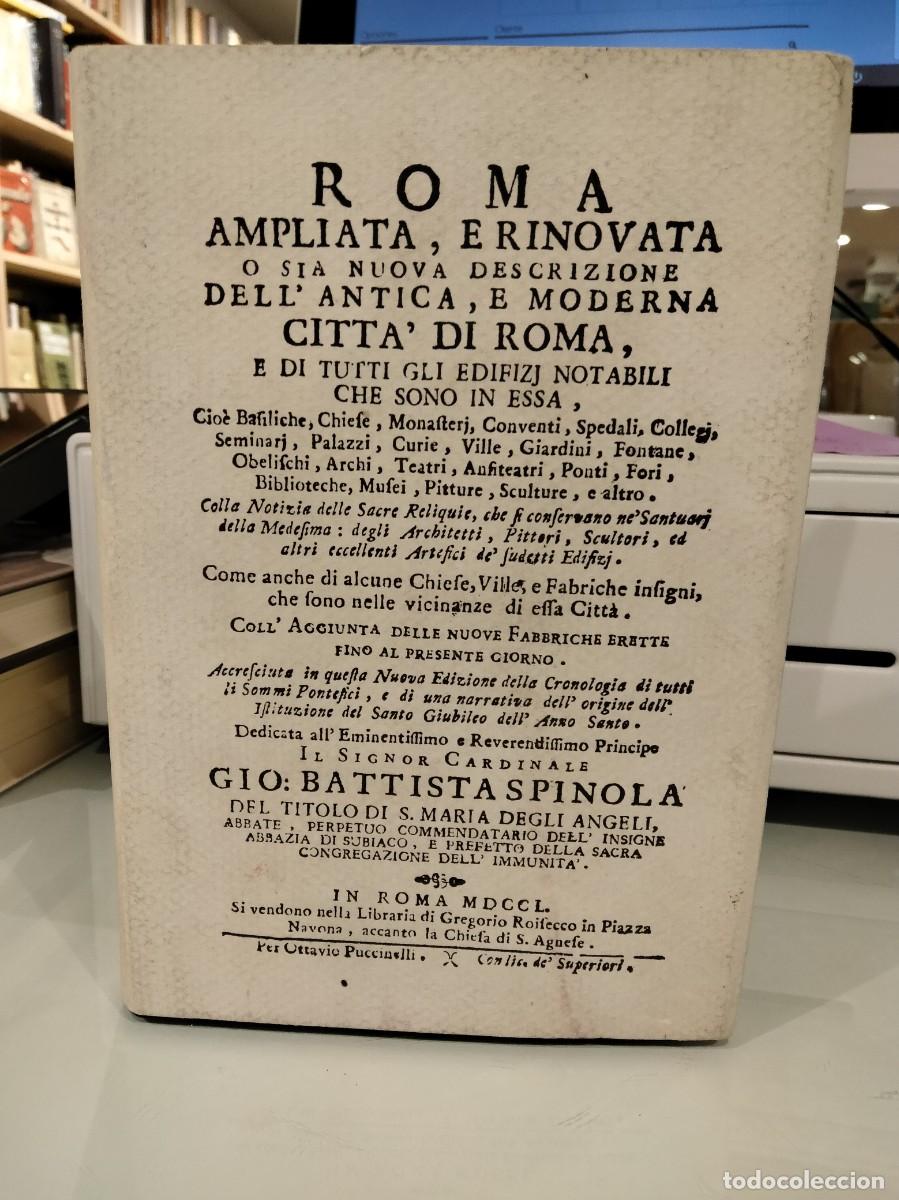 Gebrauchte B&uuml;cher: Roma ampliata, e erinovata o sia nuova descrizione dell'antica, e moderna citta' di Roma