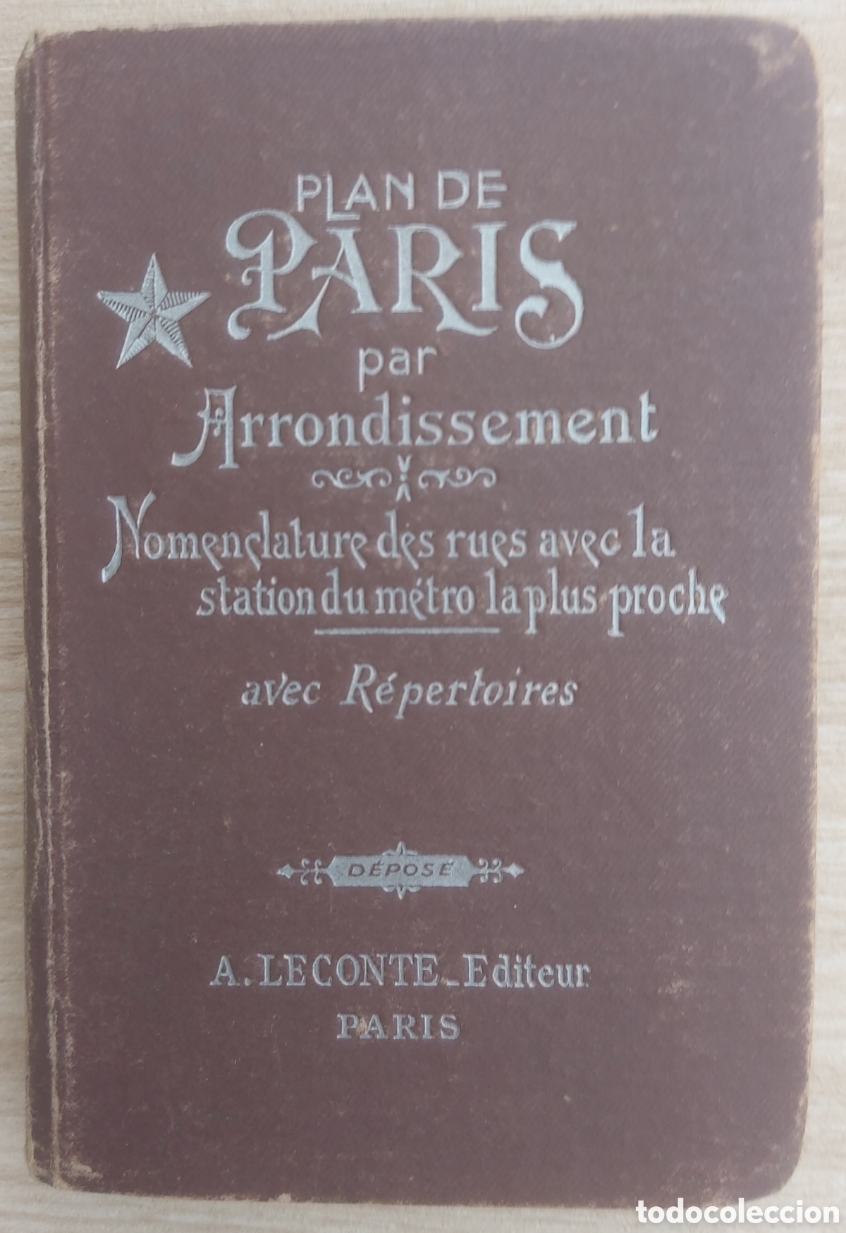 Libros de segunda mano: Plan de Par&iacute;s - A. Leconte 1948 - Foto 2