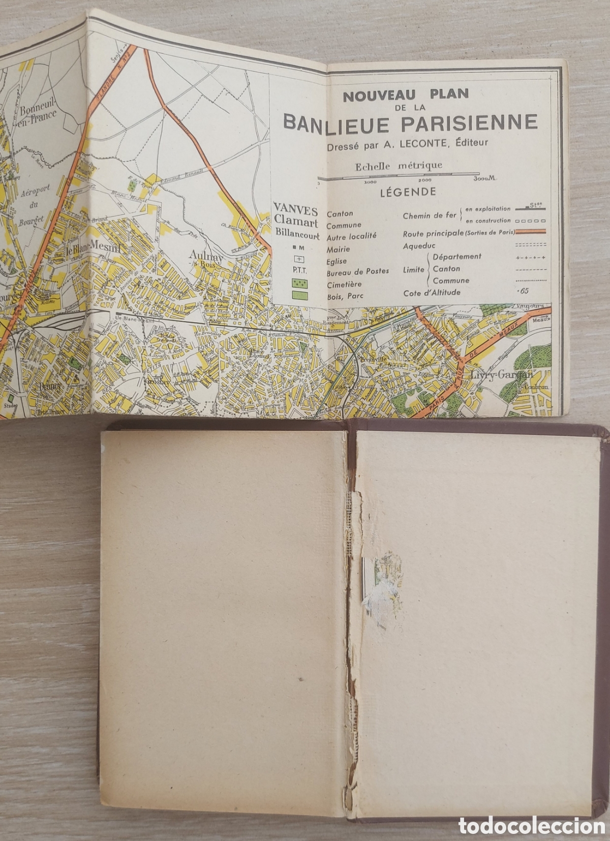 Libros de segunda mano: Plan de Par&iacute;s - A. Leconte 1948 - Foto 7