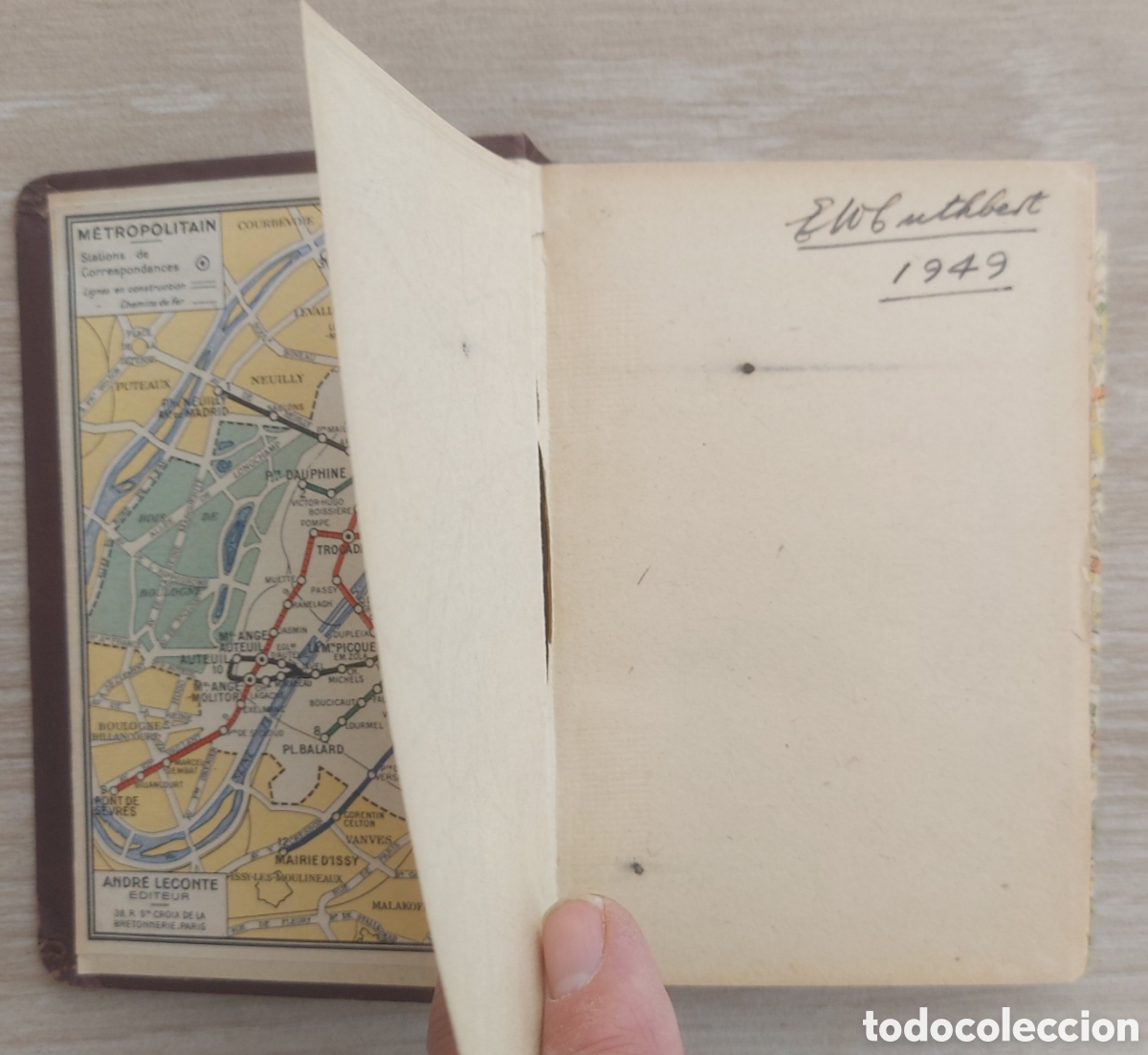Libros de segunda mano: Plan de Par&iacute;s - A. Leconte 1948 - Foto 4