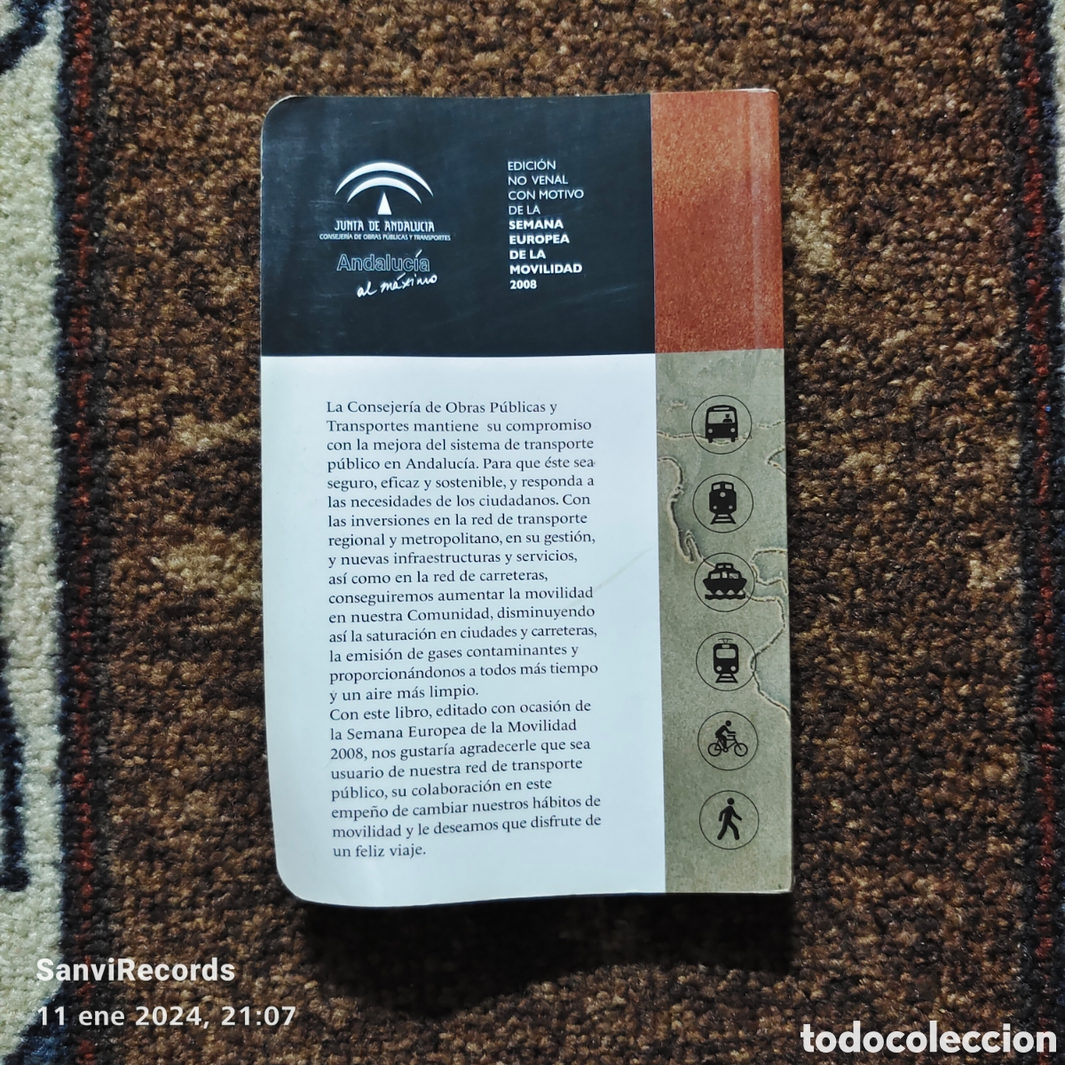 Libros de segunda mano: DE VIAJES (JUNTA DE ANDALUC&Iacute;A) - Foto 2