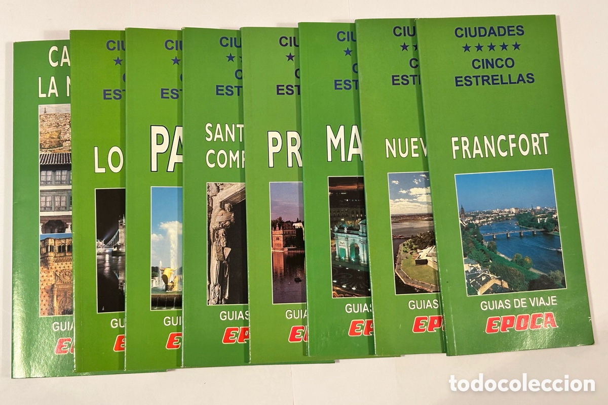 Second hand books: LOTE 8 VOL&Uacute;MENES GU&Iacute;A DE VIAJES. CIUDADES CINCO ESTRELLAS. &Eacute;POCA