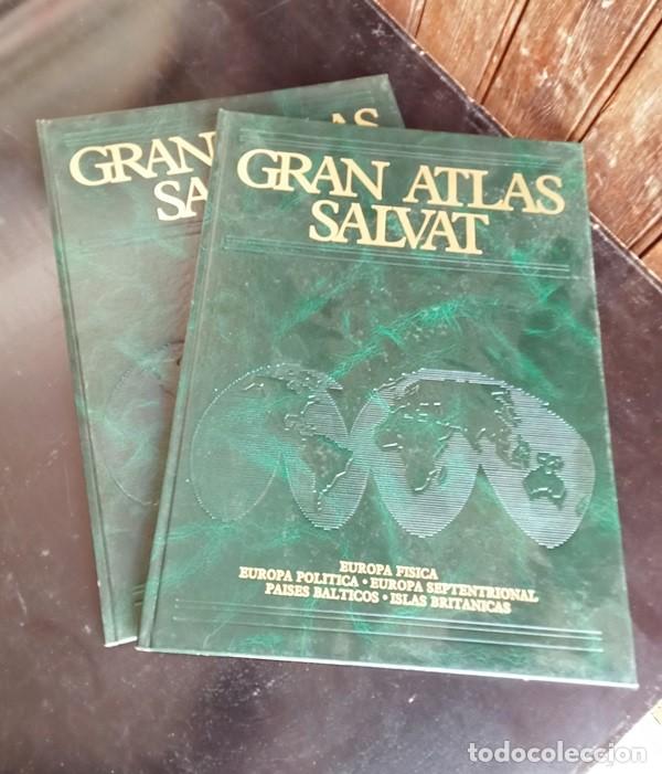 Libri di seconda mano: 2 libros gran atlas salvat europa planisferios