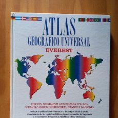 Libros de segunda mano: ATLAS GEOGRÁFICO UNIVERSAL EVEREST. (ED. EVEREST, 1995).