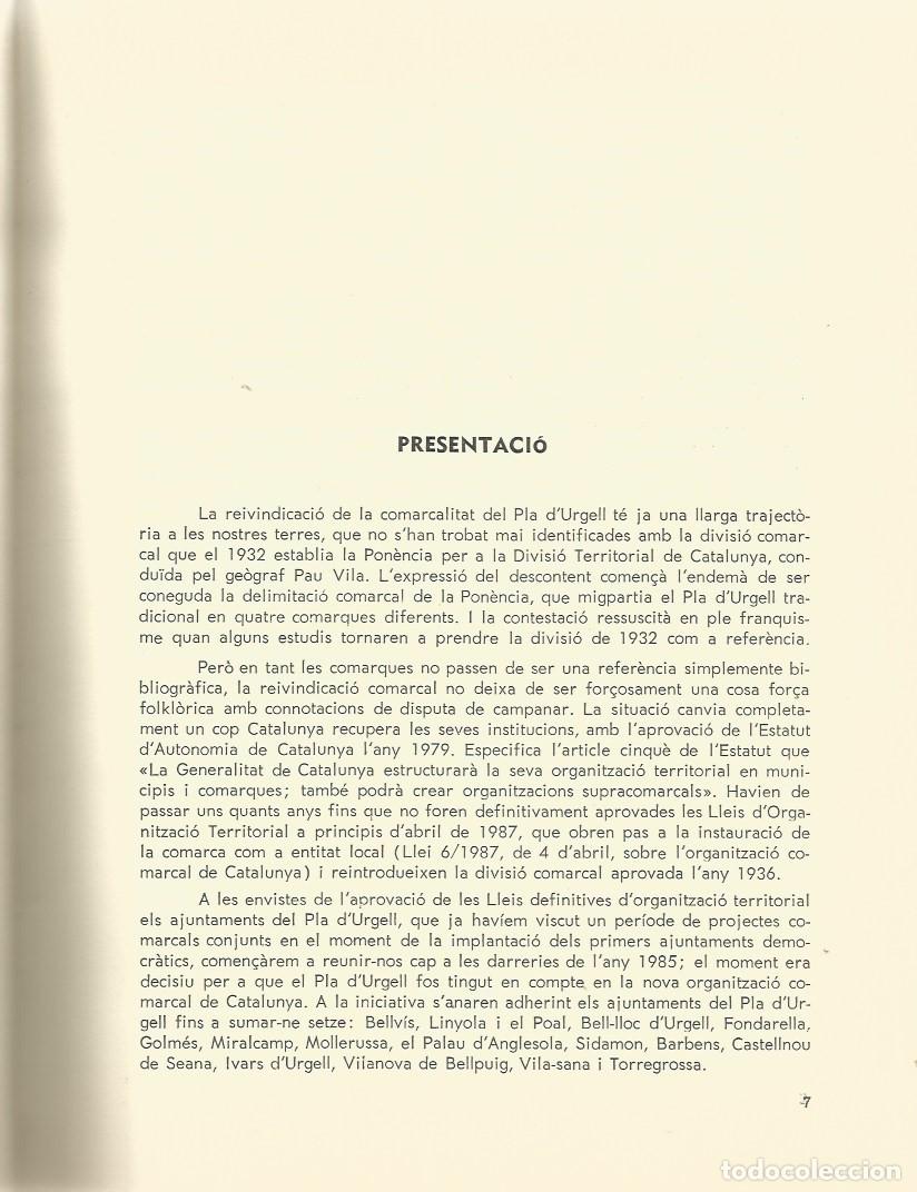 Libros de segunda mano: EL PLA DURGELL COM A UNITAT TERRITORIAL - Foto 6