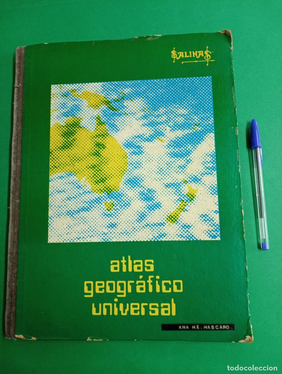Libros de segunda mano: Antiguo Atlas Geogr&aacute;fico Universal SALINAS. Madrid 1974.