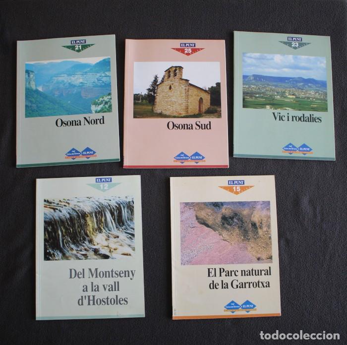 Libros de segunda mano: LOTE 5 LES GUIES EL PUNT LA GARROTXA, VIC, OSONA, MONTSENY, HOSTOLES