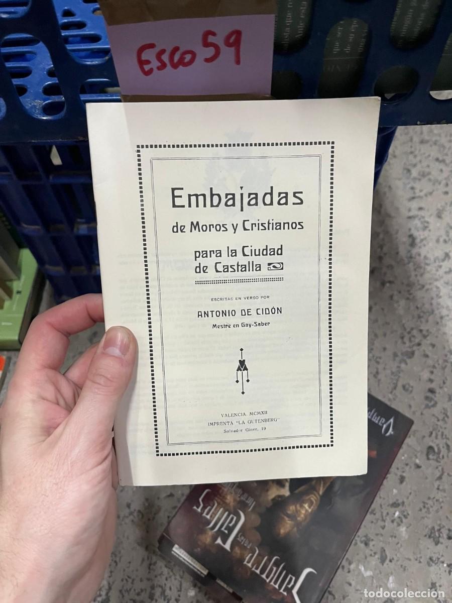Libros de segunda mano: Esco14 ambaixada de moros i cristians de castalla - reedicion de la embajada 1879