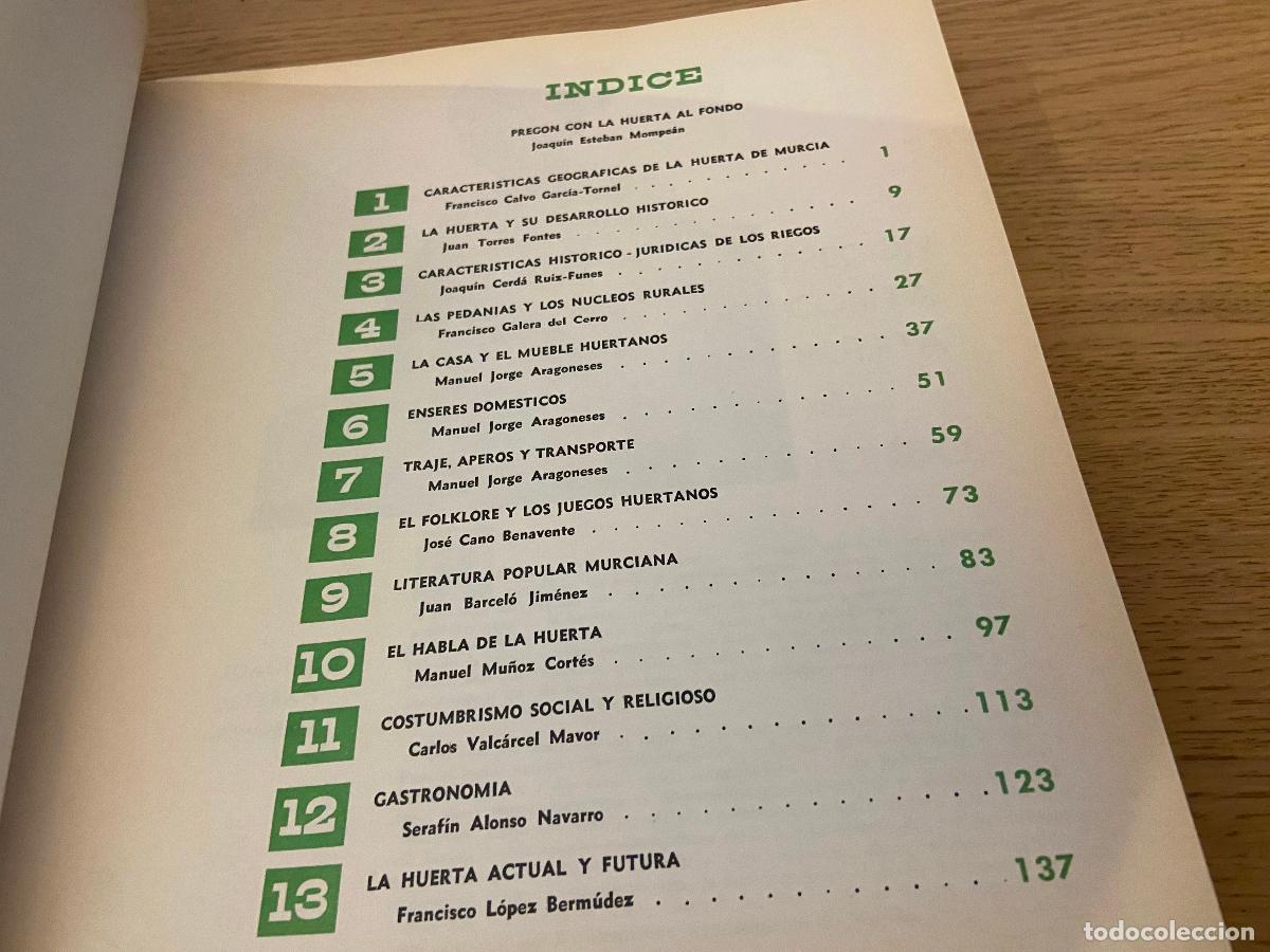 Libros de segunda mano: LIBRO DE LA HUERTA / MURCIA / 1973 / - Foto 3