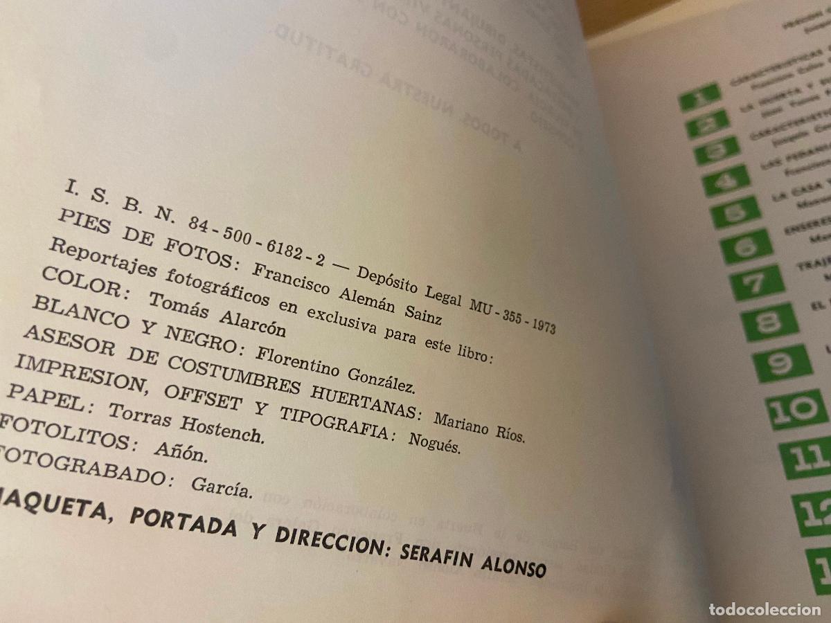 Libros de segunda mano: LIBRO DE LA HUERTA / MURCIA / 1973 / - Foto 4