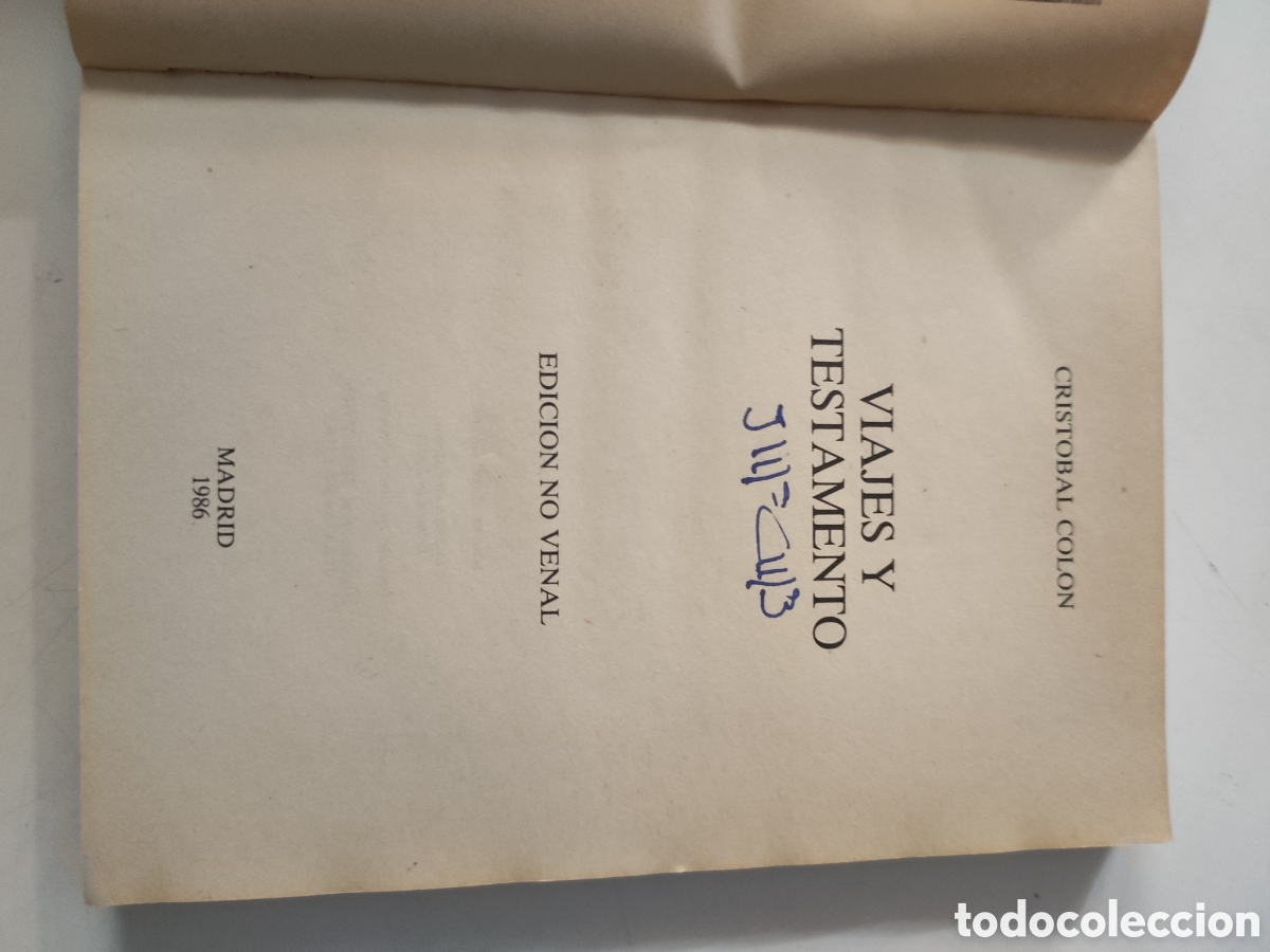 Libros de segunda mano: VIAJES Y TESTAMENTO .- Cristobal Colon - Foto 3