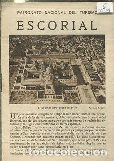 Libri di seconda mano: PATRONATO NACIONAL DEL TURISMO. ESCORIAL. -