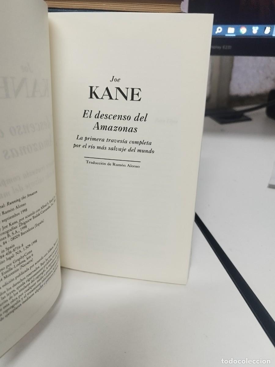 Libros de segunda mano: El descenso del Amazonas, Joe Kane, Ediciones B. - Foto 2