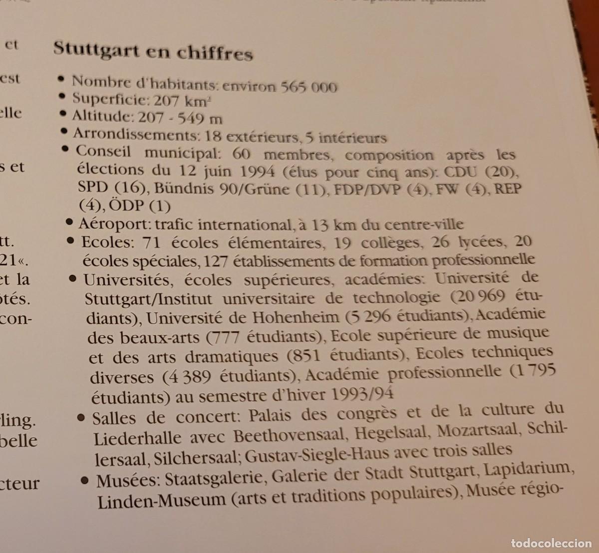 Libros de segunda mano: Libro sobre la ciudad de Stuttgart - Foto 5
