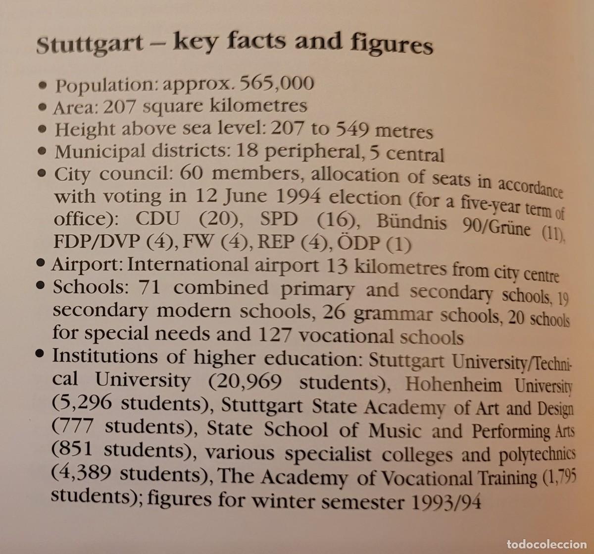 Libros de segunda mano: Libro sobre la ciudad de Stuttgart - Foto 6