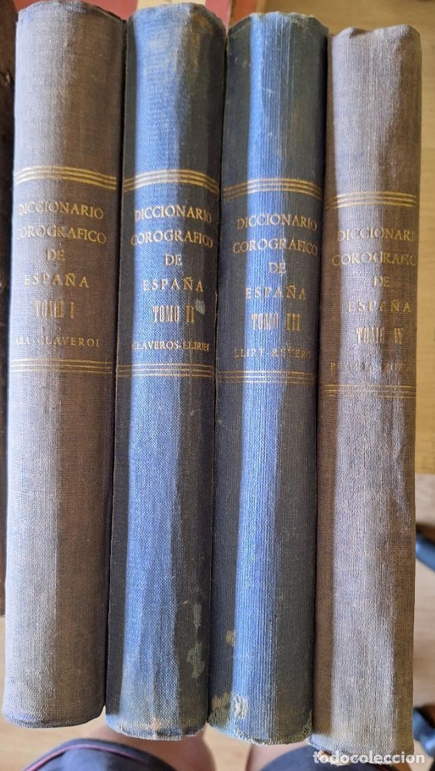 Libri di seconda mano: DICCIONARIO COROGRAFICO DE ESPA&Ntilde;A. 4 TOMOS. -