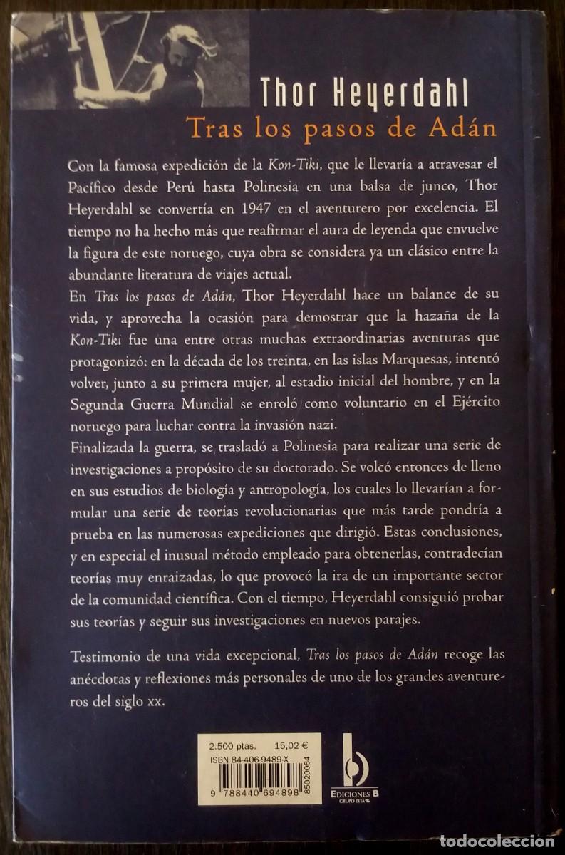 Libros de segunda mano: Thor Heyerdahl . Tras los pasos de Ad&aacute;n - Foto 2