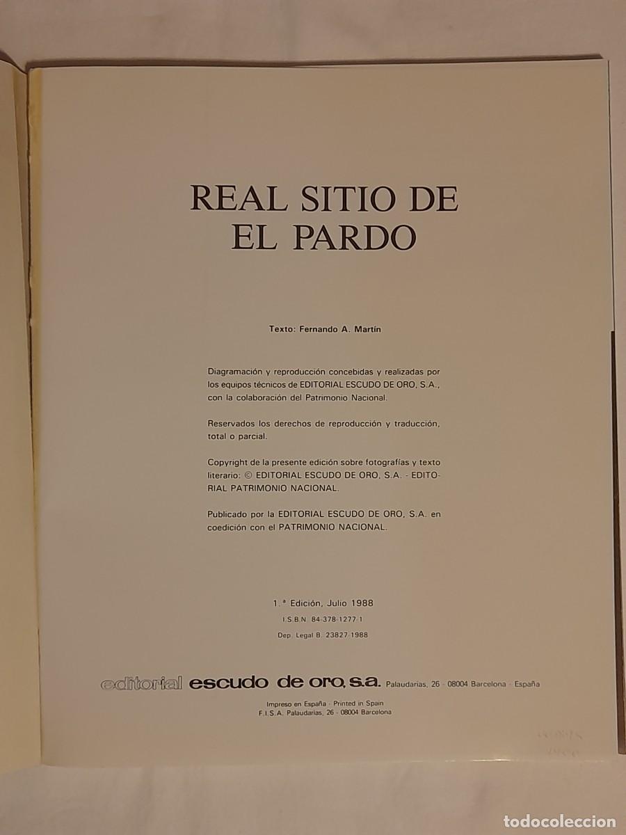 Libros de segunda mano: REAL SITIO DE EL PARDO. - Foto 2