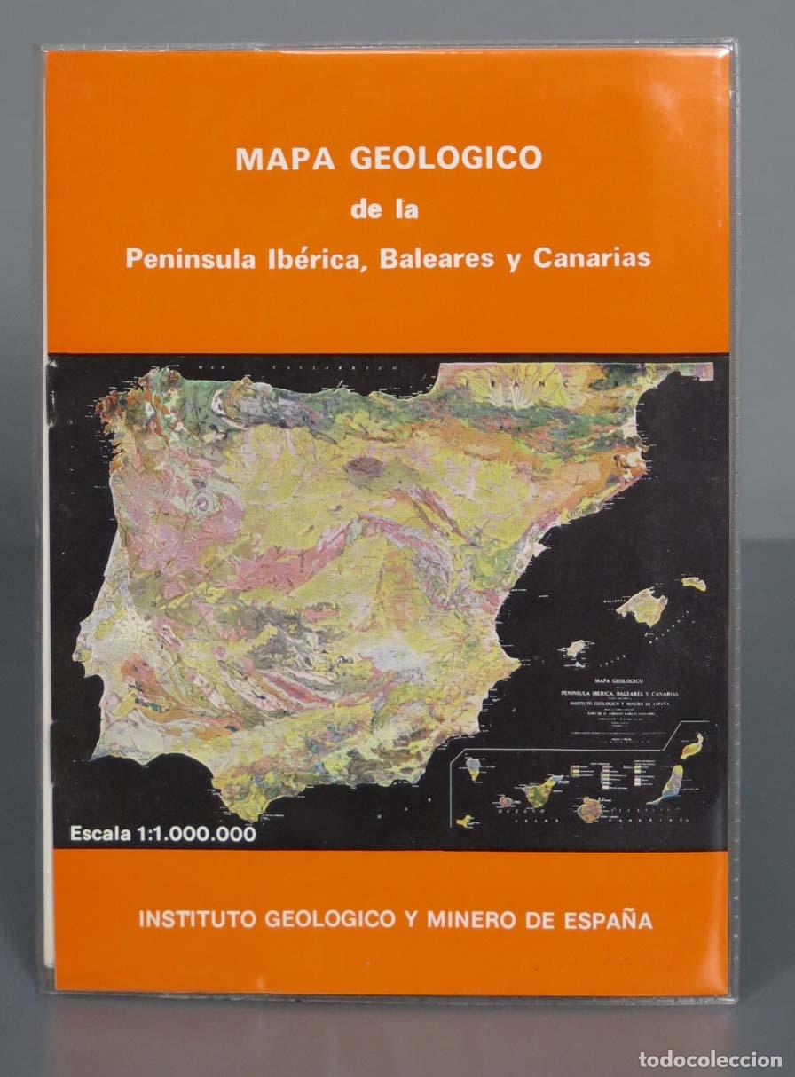 Libri di seconda mano: MAPA GEOLOGICO de la Peninsula Ib&eacute;rica, Baleares y Canarias