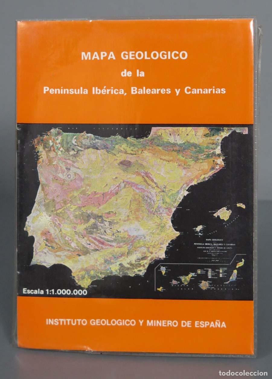 Libri di seconda mano: MAPA GEOLOGICO de la Peninsula Ib&eacute;rica, Baleares y Canarias